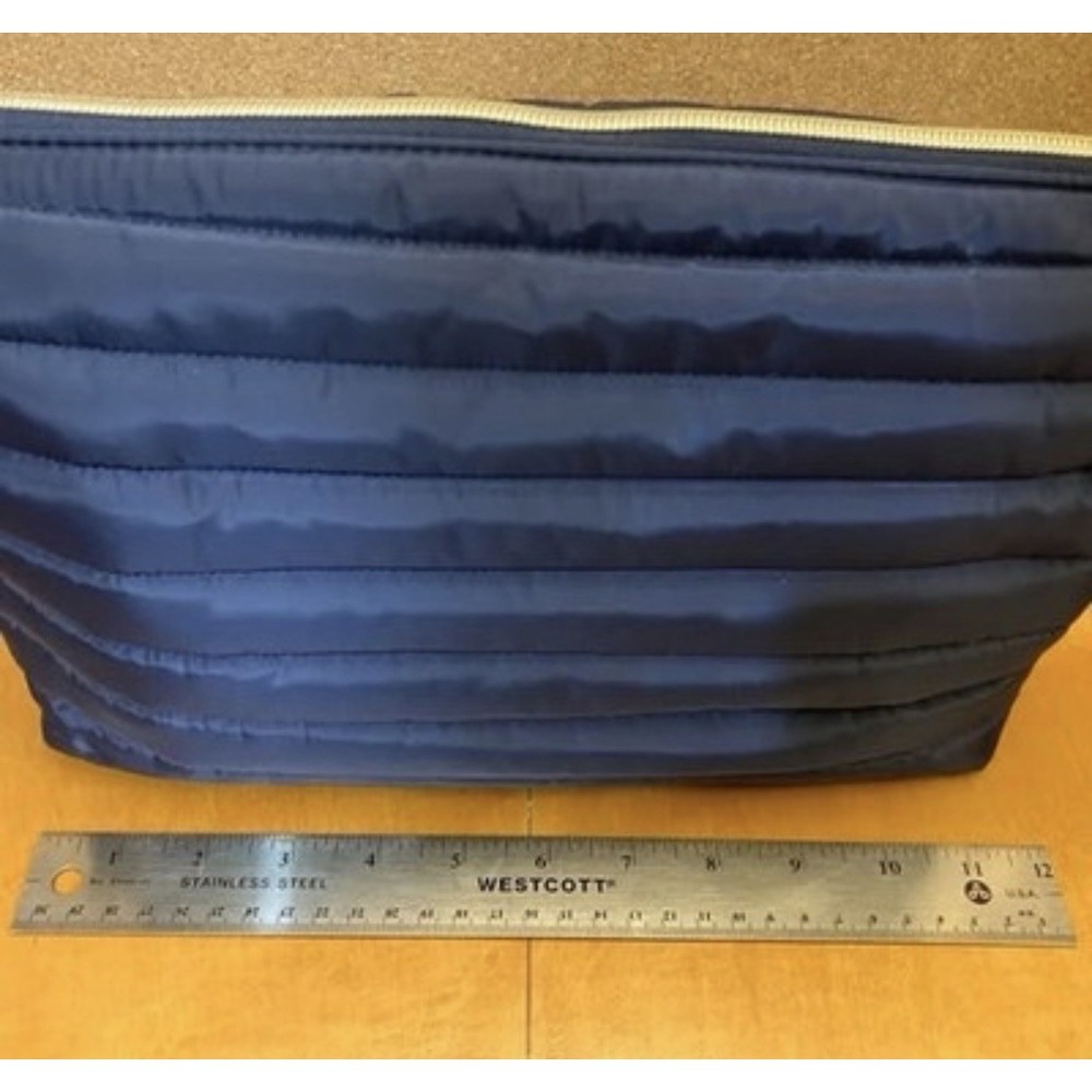 Sonia Kashuk Navy Blue Puffer Make-up Bag Travel